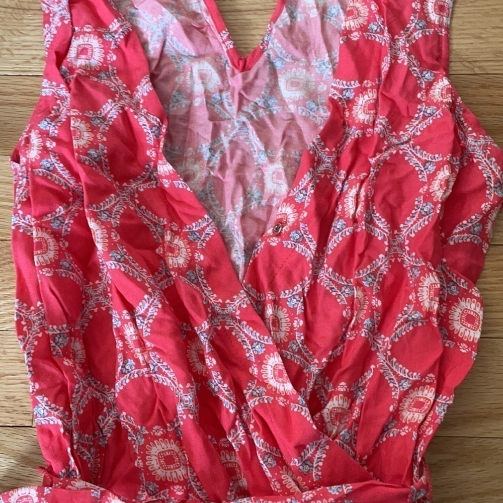 Pink Patterned Romper - Picture 3 of 5